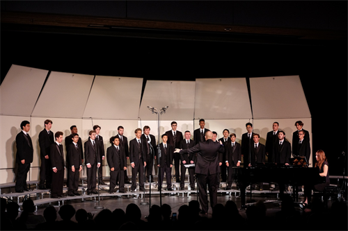 Men's Choir performing