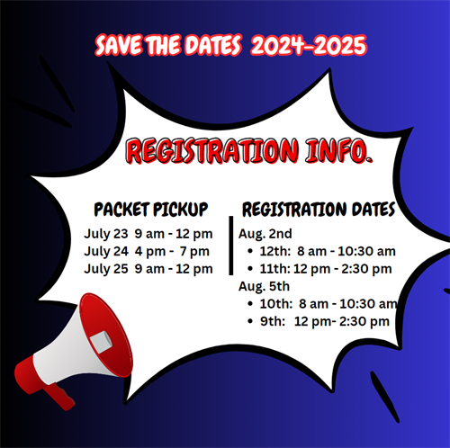 Registration Dates and times