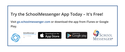 Try the School Messenger app